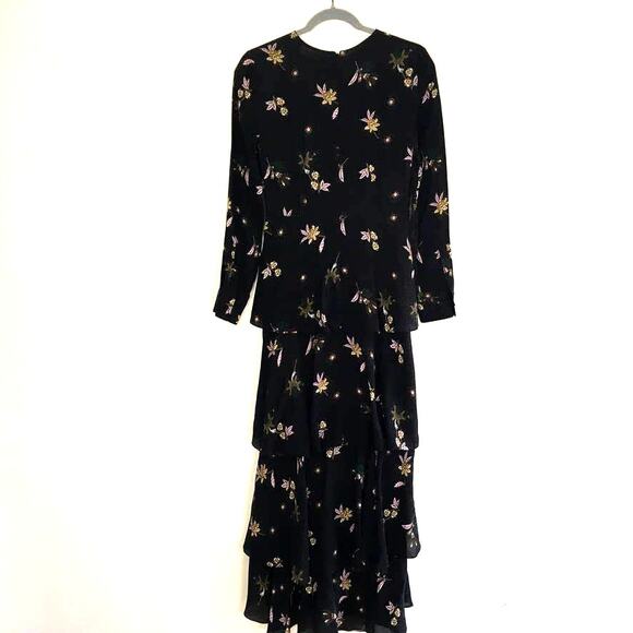 A.L.C. Christianne Floral Tiered Silk Maxi Dress - Picture 6 of 9